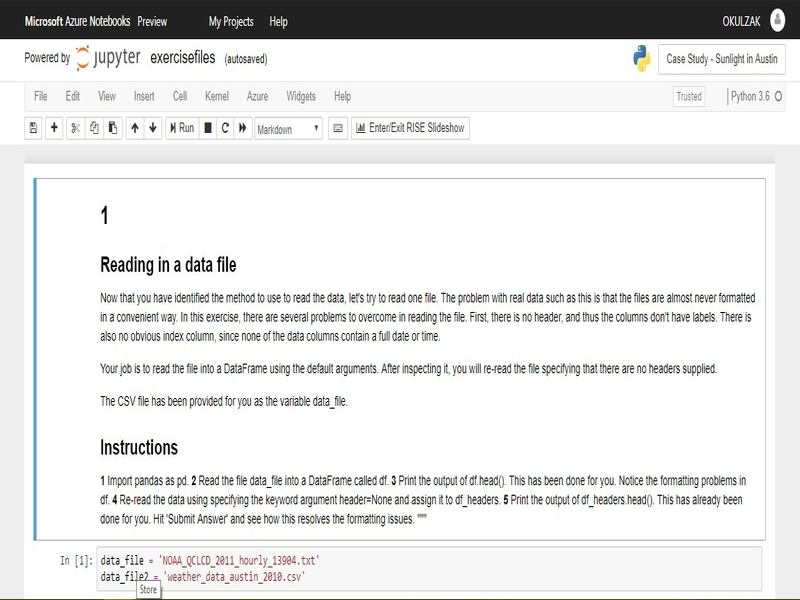 Python ML Case Study Sunlight in Austin